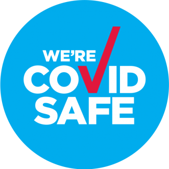 We're COVID SAFE badge